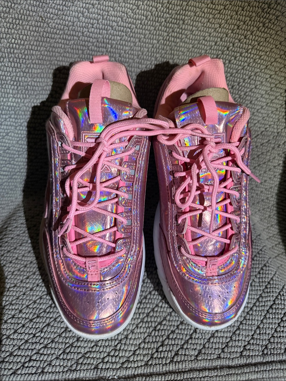 Fila Pink Holographic Women's Sneakers